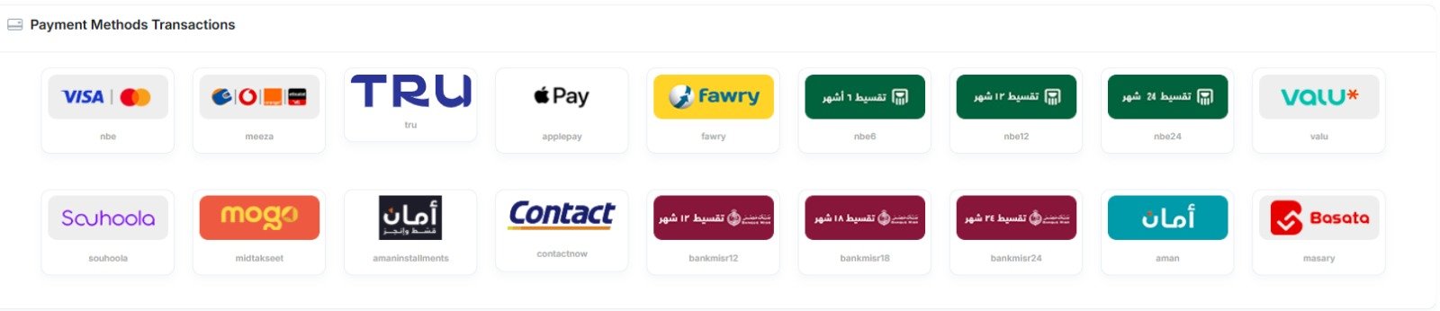 وسائل الدفع والتقسيط