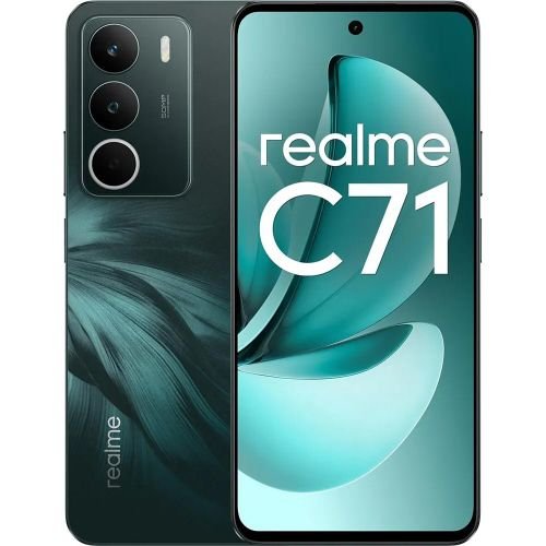 realme C71 Dual SIM, 128GB, 6GB RAM, 4G LTE - Forest Owl