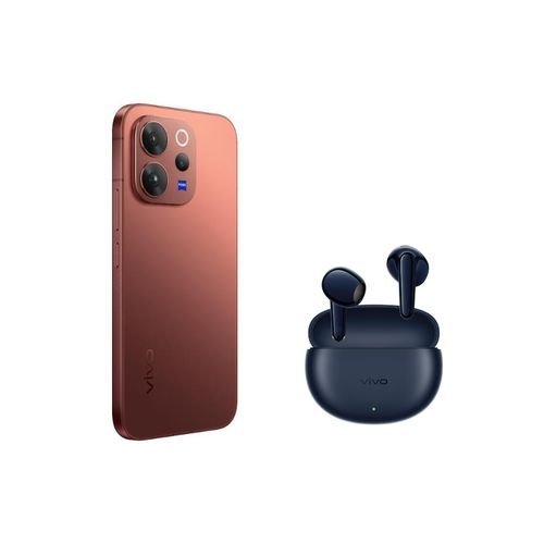Vivo v70 12GB/256GB 5G Dual SIM - Brown + Free Gift (Blue Buds Air 3)
