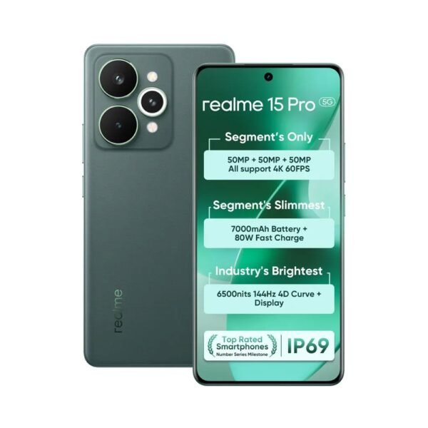 ريلمى 15 برو 5G - رامات 12 جيجا - 256 جيجا بايت - أخضر