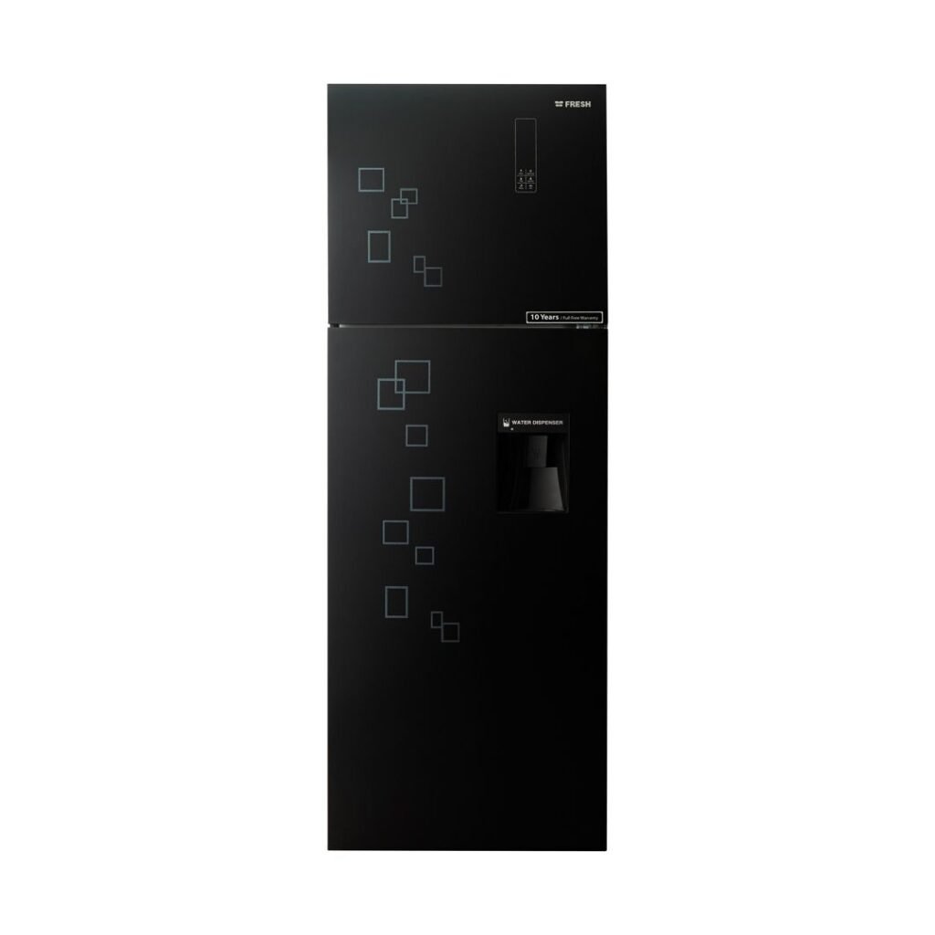 ثلاجة فريش 426 لتر - زجاج أسود/ FNT-DR540 YGB