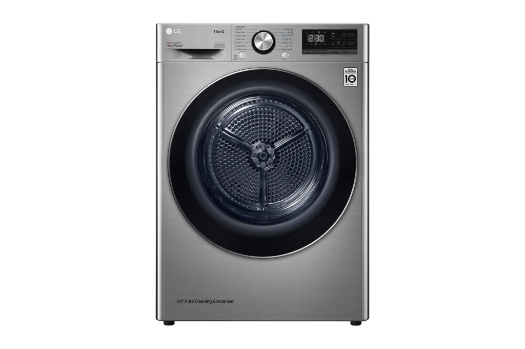 مجفف ملابس ال جي ، سعة 10.1 كجم ، بلاتنيوم - RH10V9PV2W