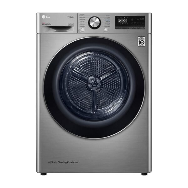مجفف ملابس ال جي ، سعة 10.1 كجم ، بلاتنيوم - RH10V9PV2W