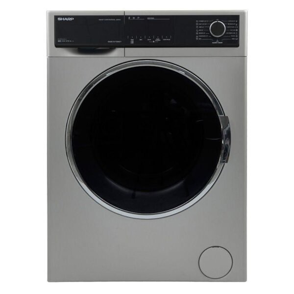 غسالة فول اتوماتيك شارب ES-FP914CXE-S ، سعة 9 كجم ، فضي