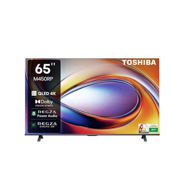 شاشة تلفزيون سمارت توشيبا ، مقاس 65 بوصة ، QLED ، دقة 4K UHD ، بريسيفر داخلي
