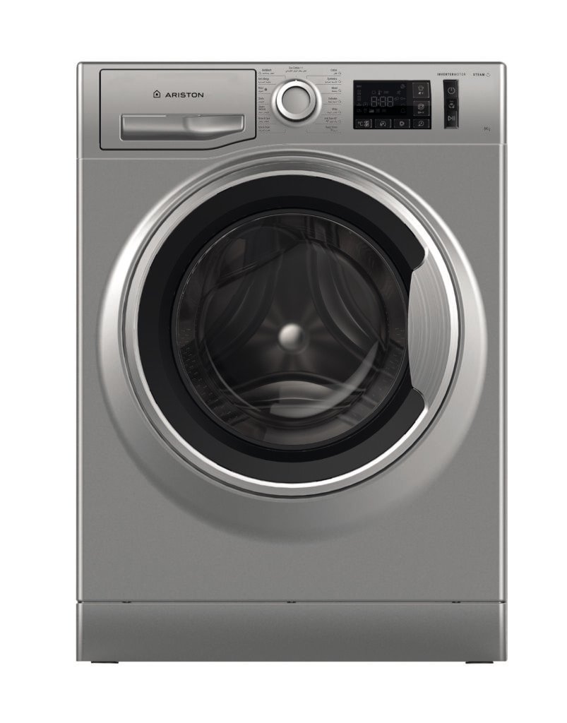 غسالة فول اتوماتيك اريستون ، سعة 8 كجم ، فضي - NM11 823 SS EG
