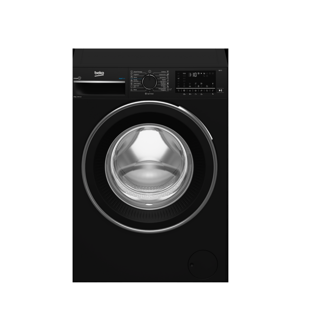 غسالة فول اتوماتيك انفرتر بيكو B3WFU501040BCI ، سعة 10 كجم ، اسود