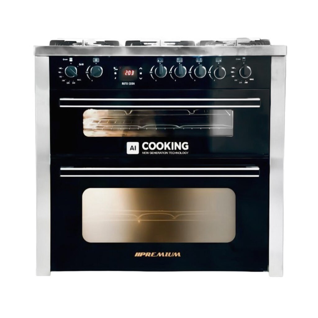 بوتاجاز غاز يونيون اير بريميوم ، عدد 5 شعلة ، فضى واسود - PRM69SS-1GC-511-ICPSF-DV