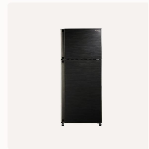 ثلاجة بفريزر علوي شارب، سعة 449 لتر، نوفروست، اسود - SJ-58C(BK)