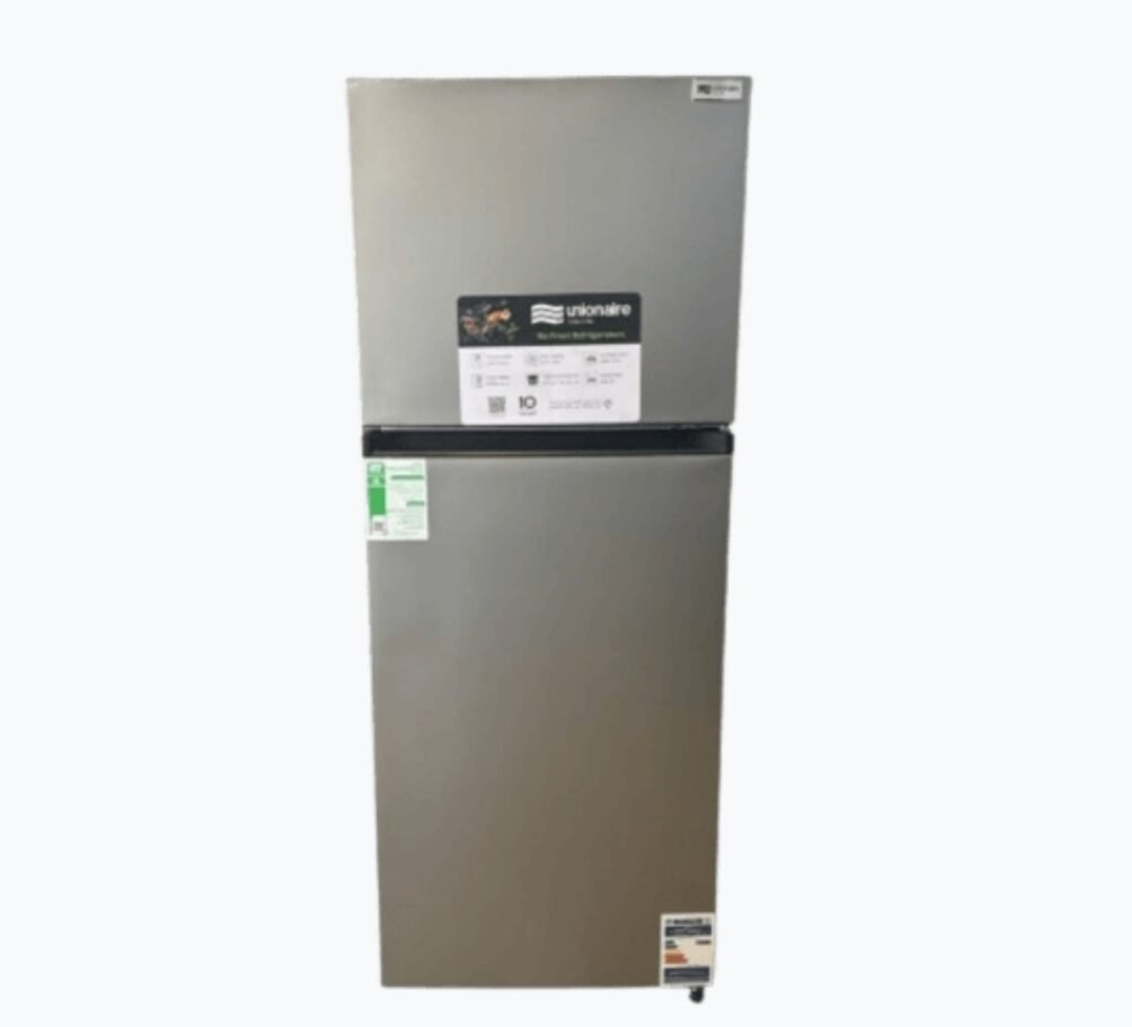 ثلاجة دي فروست يونيون إير، سعة 350 لتر، 2 باب، ديجيتال - فضي (RD-350VVA-DSH)