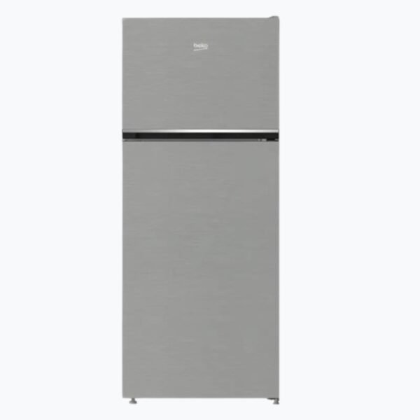 ثلاجة بفريزر علوي بيكو، 430 لتر، 2 باب، نوفروست - فضي (RDNE455MK)