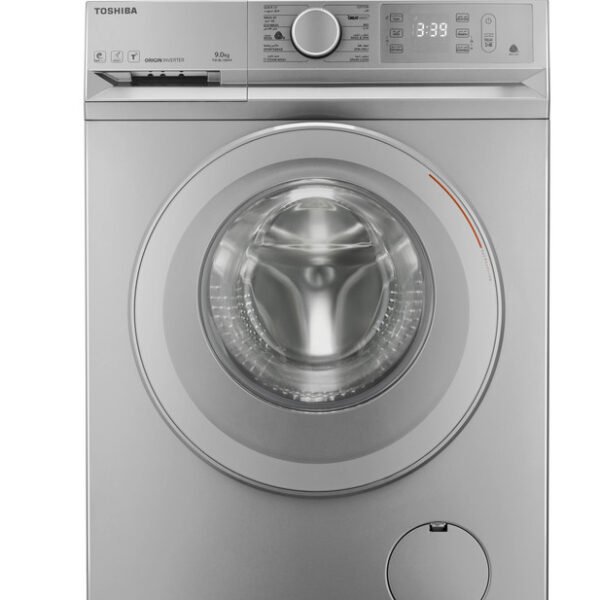 غسالة فول اتوماتيك انفرتر توشيبا TW-BL100A4EG(SS) ، سعة 9 كجم ، فضي