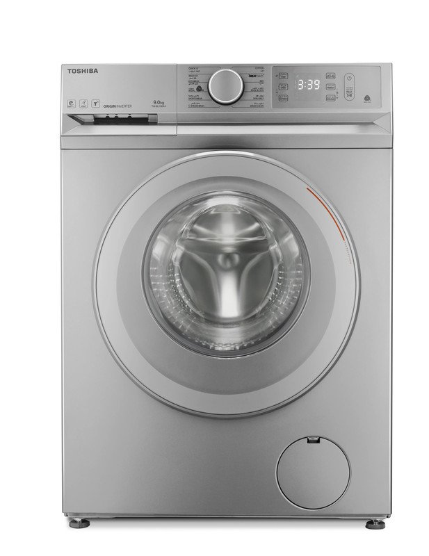 غسالة فول اتوماتيك انفرتر توشيبا TW-BL100A4EG(SS) ، سعة 9 كجم ، فضي