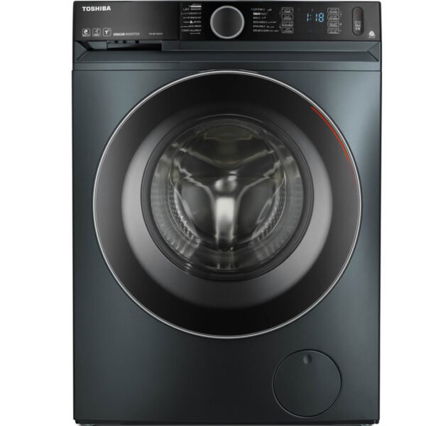 غسالة فول اتوماتيك انفرتر توشيبا ، سعة 9 كجم ، رمادي - TW-BK100GF4EG(MK)