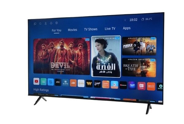 شاشة تلفزيون سمارت تورنيدو ، مقاس 58 بوصة ، ليد ، دقة 4K UHD