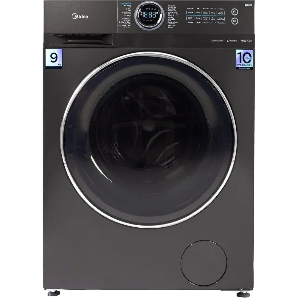 غسالة فول اتوماتيك انفرتر ميديا ، سعة 9 كجم ، رمادي تيتانيوم - MF200W90B/TTC