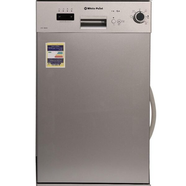 غسالة اطباق وايت بوينت ، سعة 10فرد ، فضي - WPD 105 DS