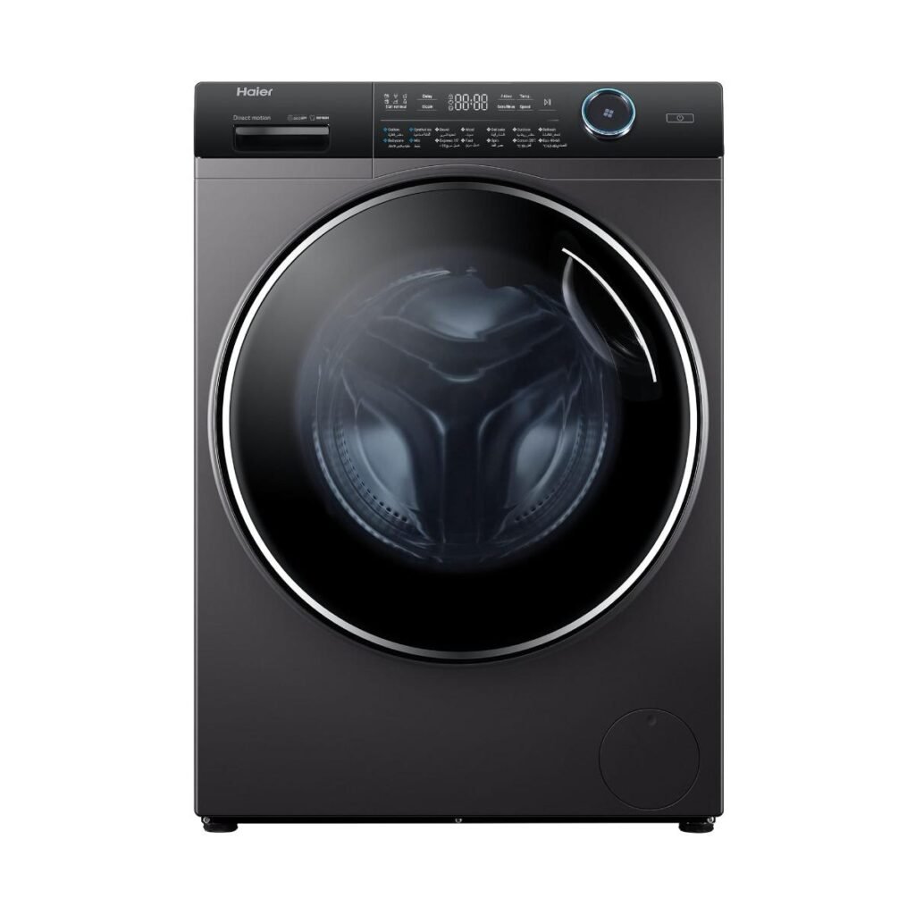 غسالة فول اتوماتيك انفرتر هاير ، سعة 10.5 كجم ، فضي - HW100-B14979S8