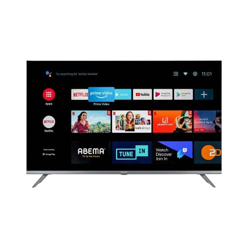 تليفزيون سمارت بدون إطار شارب، 32 بوصة، HD LED، مع ريسيفر داخلي - 2T-C32DC6EX