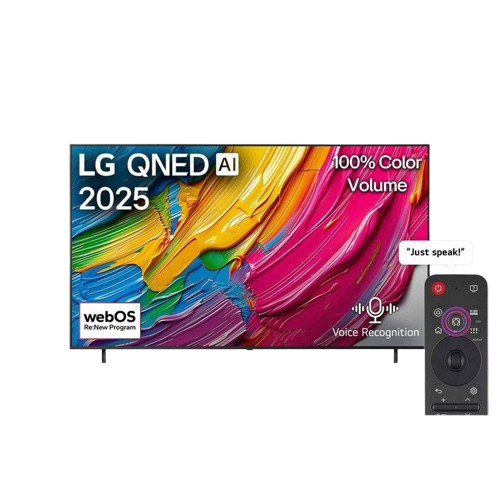 تليفزيون سمارت ال جى, AI QNED70 مقاس65 بوصة QNED، بدقة 4K UHD مع ريسيفر داخلي - 65QNED70A6A.AFU